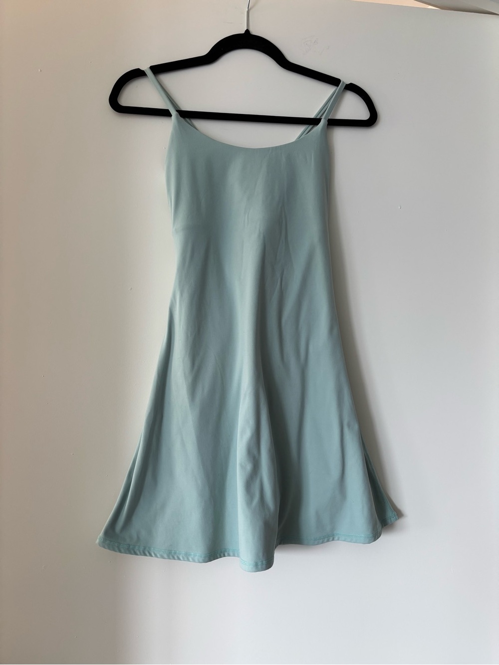 Light Blue Slip Dress Spaghetti Strap Mini workout dress